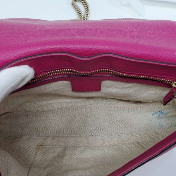 Auth Gucci Soho on Chain Crossbody Bag - Picture 9 of 12
